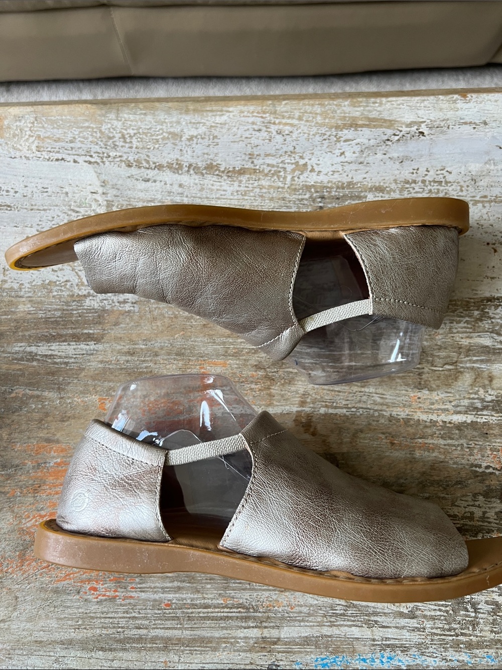 Børn Cove Modern Slide Sandal Gold Panna Cotta Size 10 - Picture 7 of 14
